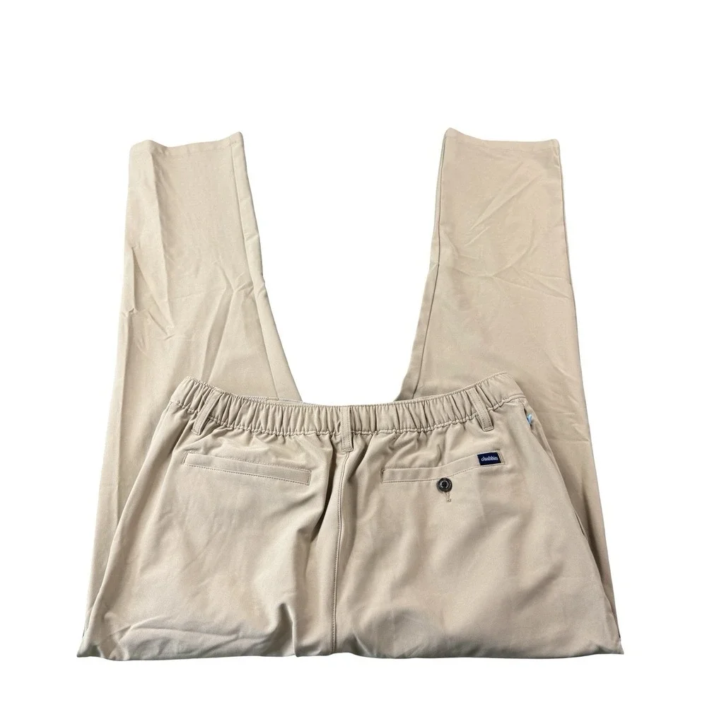 Chubbies Tan Performance Jogger Drawstring Pants Mens Large Brown 30 Inseam
